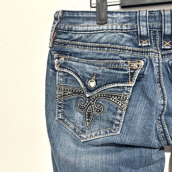 Rock Revival Sora Boot Jeans Women's Sz 30** Blue Stretch The Buckle Jeans - Picture 5 of 12